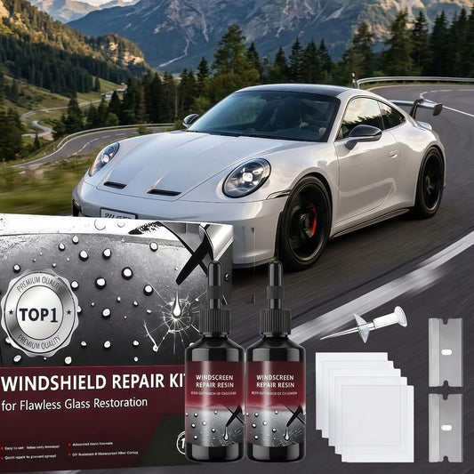 2026 Latest Windshield Repair Kit,Glass Crack Repair Kit,Nano Glass Repair Liquid, Quick Windshield Repair for Chips and Cracks,All Crack Types Windshield Repair Kit,Bulls-Eye and Star Crack.