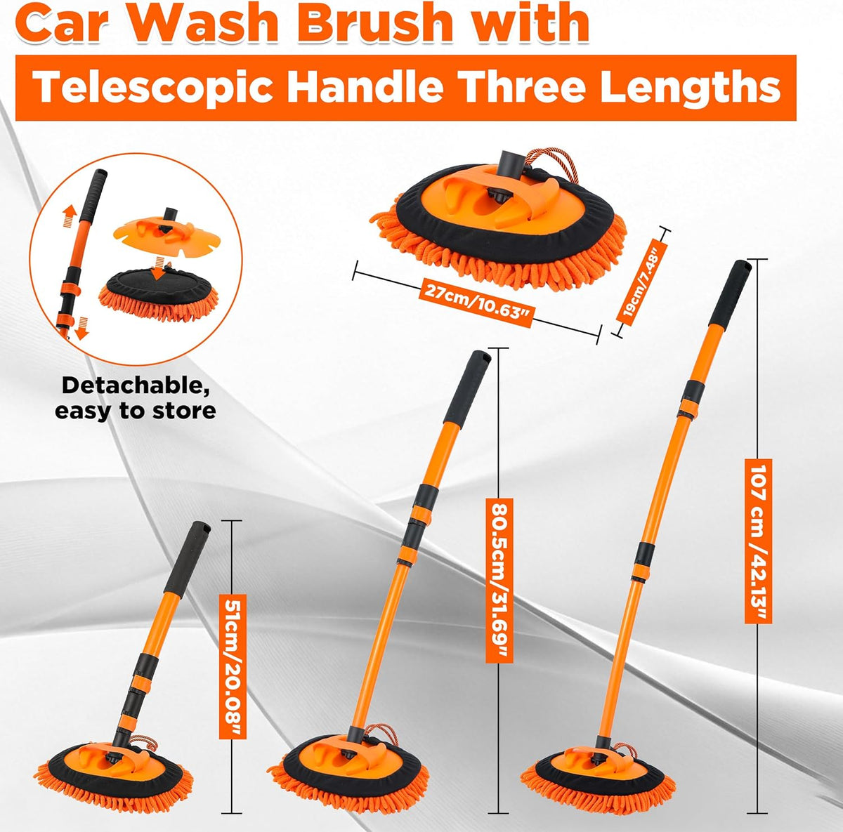 Tool Daily Short Pressure Washer Gun with Foam Cannon, 1/4 Inch Quick Connector, with 5 Pressure Washer Nozzle Tips, 1 Liter