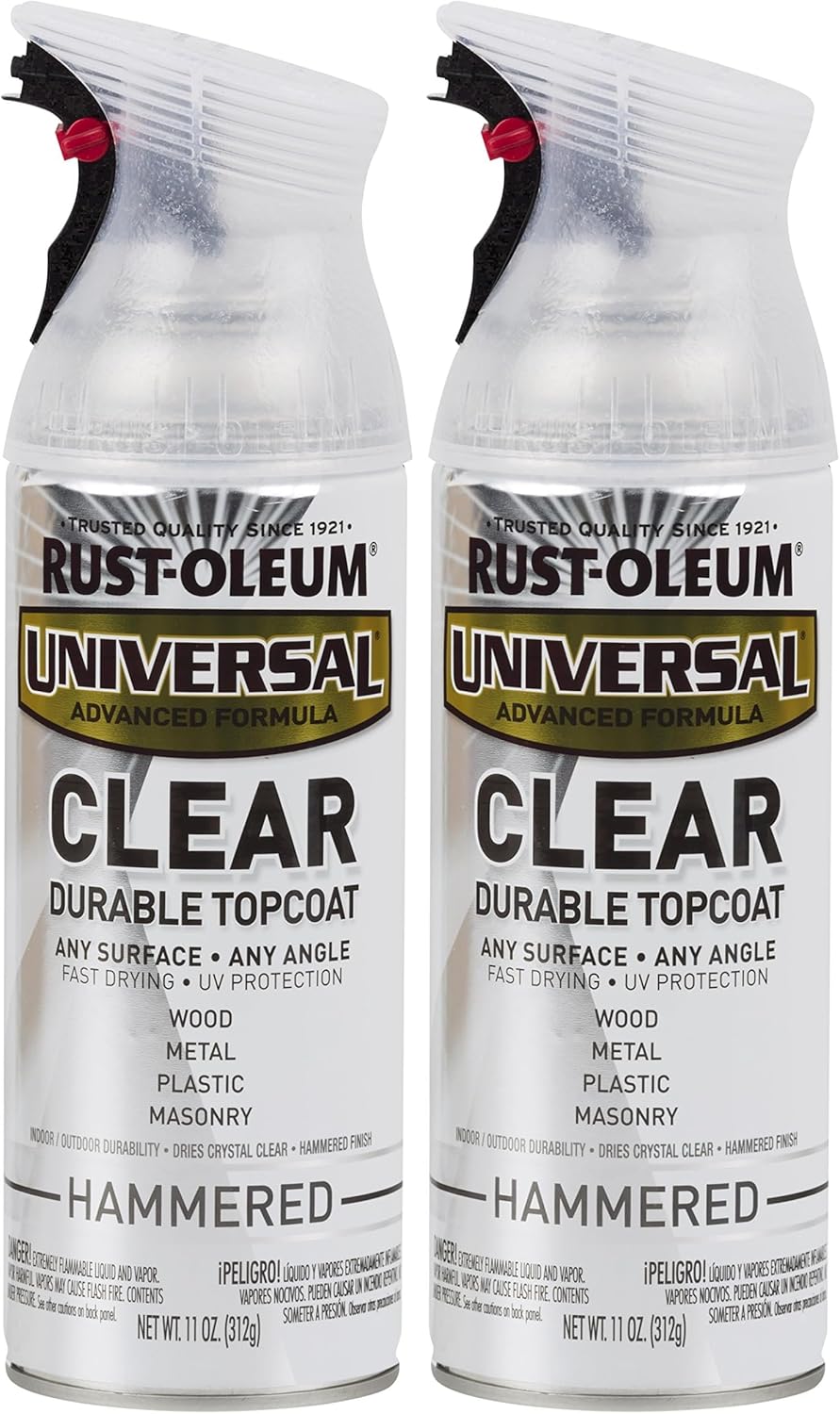Rust-Oleum 302151 Universal All Surface Clear Topcoat Spray, 11 oz, Dead Flat Clear - Colors A