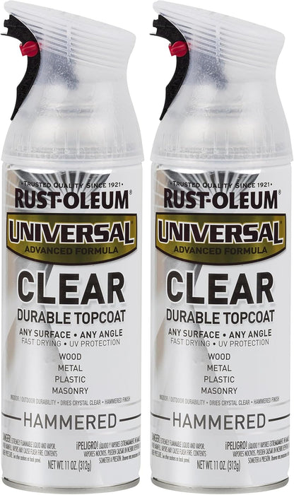 Rust-Oleum 302151 Universal All Surface Clear Topcoat Spray, 11 oz, Dead Flat Clear - Colors A