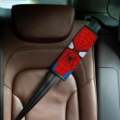 YR Seat Belt Cover for Kids, Soft Comfort Seat Belt Cushion for Children, Cute Cartoon Pattern Car Seat Belt Pads Cover for Girls and Boys, 1 Pack (Cartoon Spider)