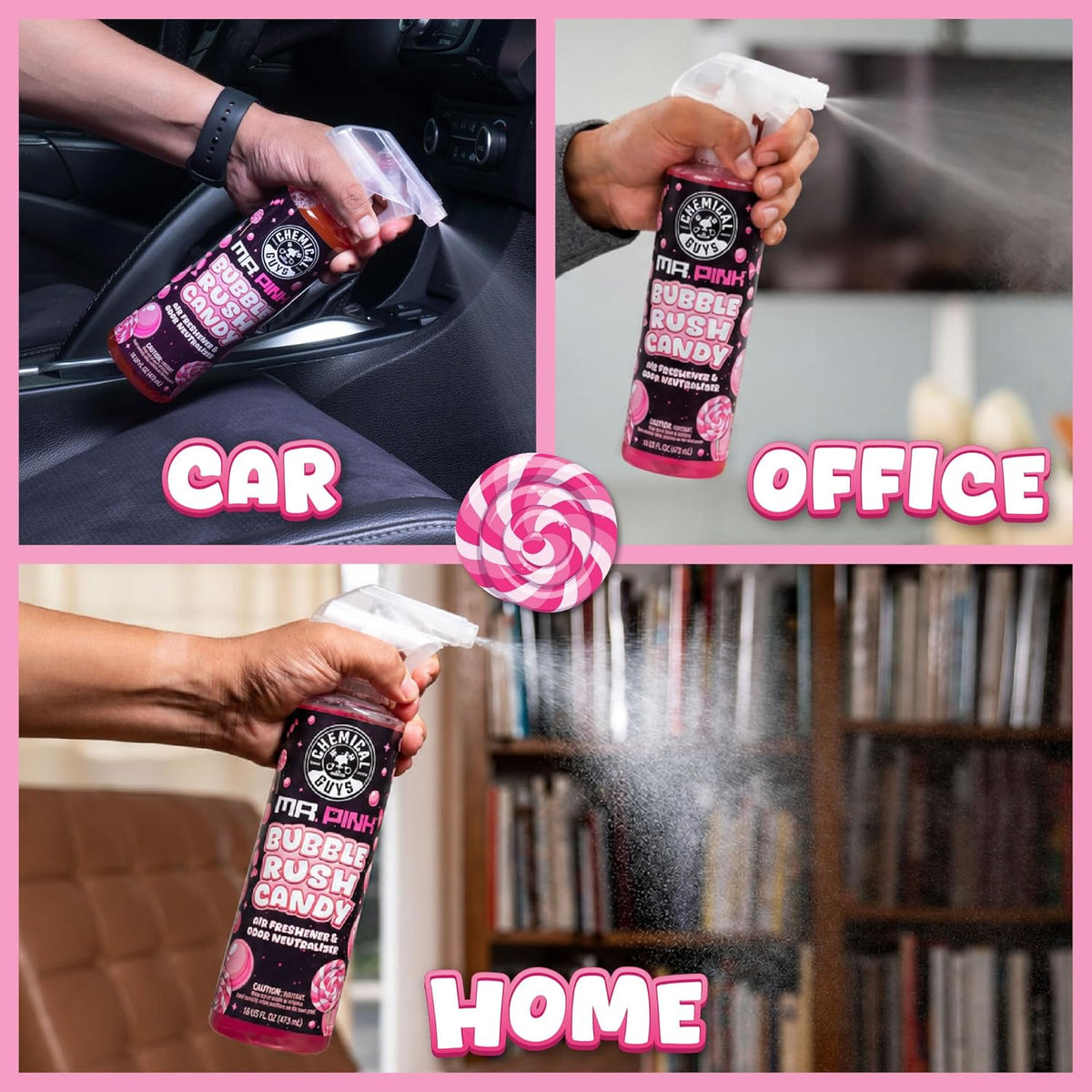 Chemical Guys Mr. Pink Car Wash Soap - 16 oz Super Suds Foaming Car Wash Soap for Cannon, Blaster, or Bucket Washing - pH Balanced, Safe on Wax, Sealant, Ceramic, and Clear Coat Finishes