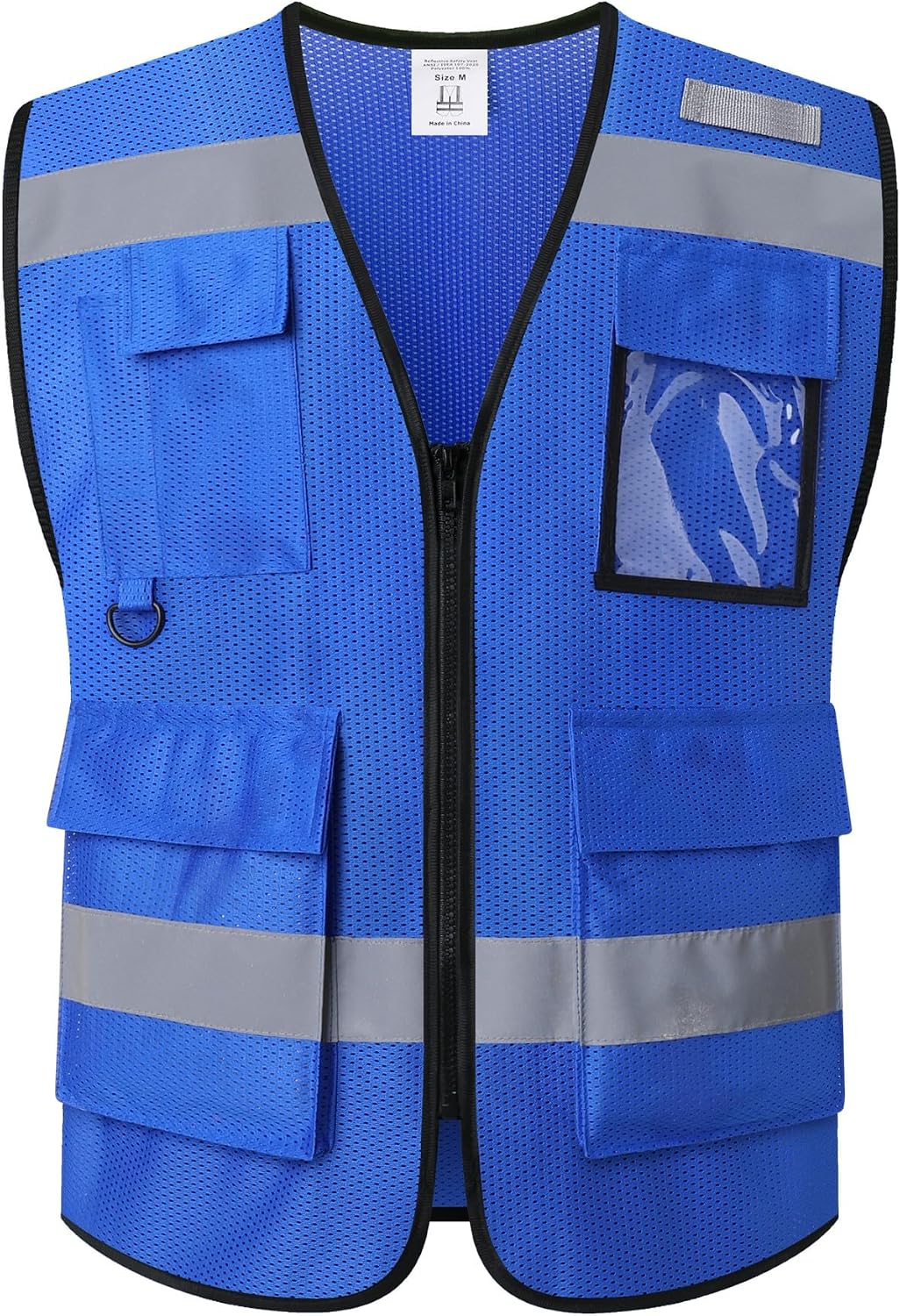 Safety Vest for Men Women Hi Vis Vest with Pockets Mesh High Visibility Vests Meets ANSI/ISEA Standards