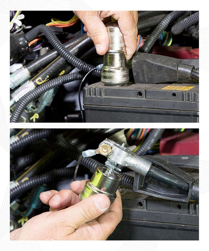 2PCS Battery Terminal Cleaner,Car Accessories Metal Derusting Battery Terminal Post Cleaner,Automotive Tool Cleaning Brushes,Suitable for Most Cars,SUV,RV,Cargo Box,Sedan,Trucks,Minivan,Van