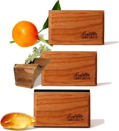 Drift Car Air Freshener - The Original Wood Air Freshener - Car Odor Eliminator - Long Lasting Scent - Auto Accessories - Metal Clip - Essential Oils - Clean Ingredients - Cabana Scent Starter Kit