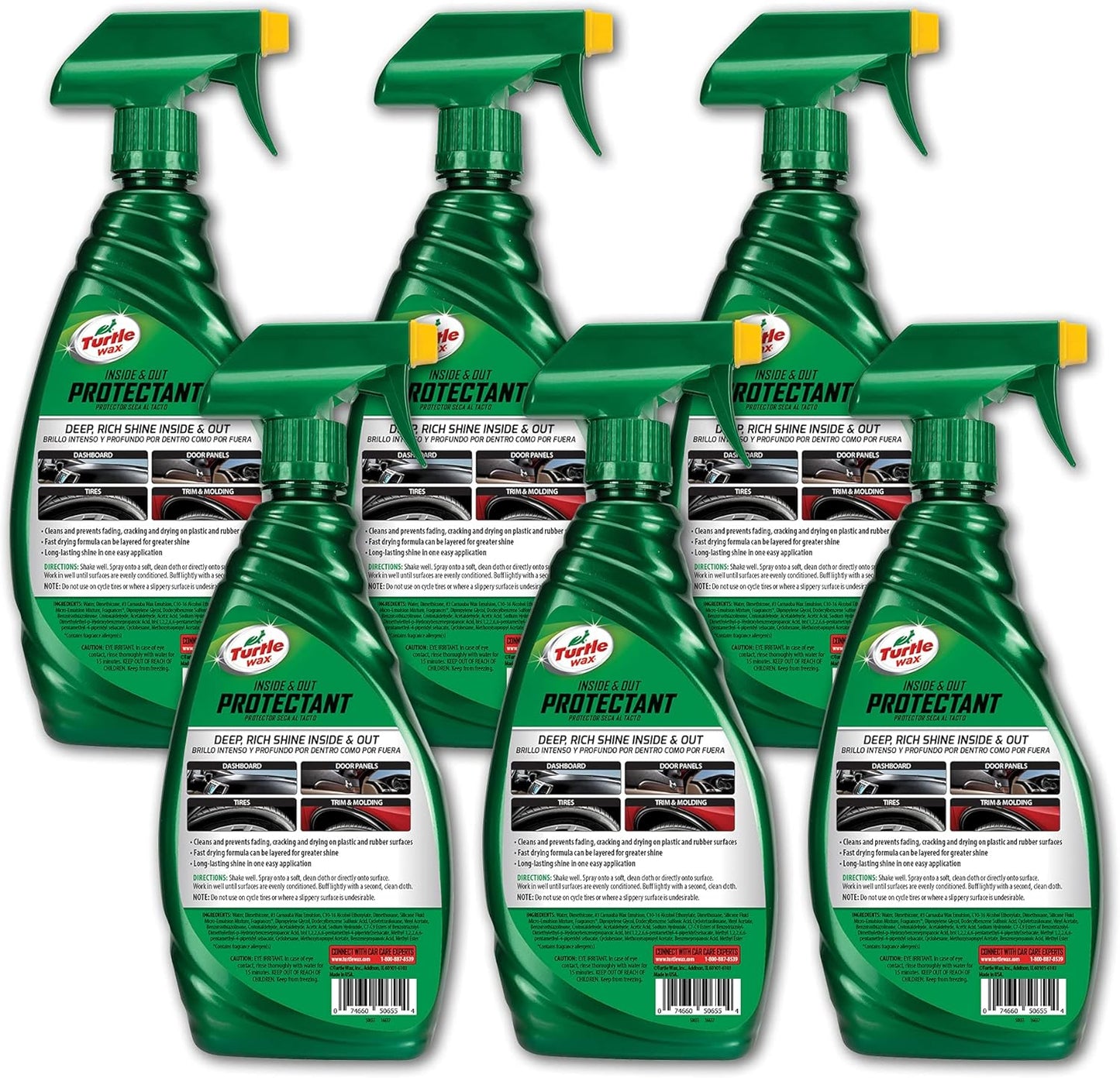 Turtle Wax 50655 Quick and Easy Inside and Out Protectant - 23 Fl Oz.