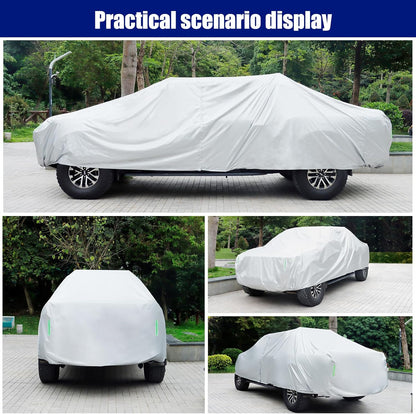 Car Cover Custom Fit for Toyota Corolla 2000-2025, Honda Civic 1991-2025, Waterproof All Weather Full Exterior Cover Rain Sun Protector Car Cover with Door Zipper