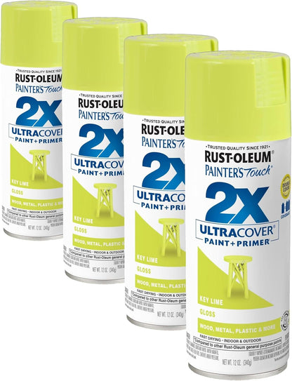 Rust-Oleum 334029 Painter's Touch 2X Ultra Cover Spray Paint, 12 oz, Gloss Clear - Colors D