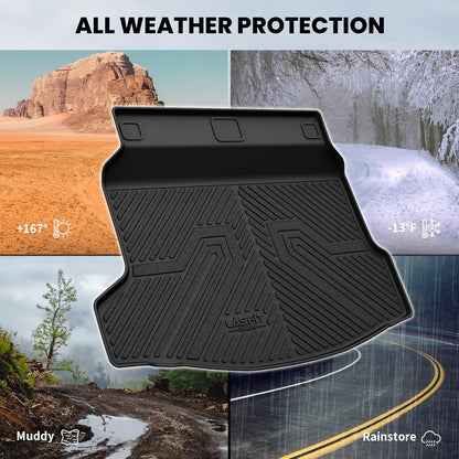 LASFIT Cargo Liner for Honda CR-V 2026 2025 2024 2023 (Gasoline & Hybrid & e:FCEV) All Weather TPE Car Trunk Mat (Upper Position), Cargo Only Black
