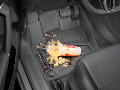 WeatherTech FloorLiners Custom Fit for 2017-2022 Honda CR-V, 2020-2022 CR-V Hybrid - 1st & 2nd Row (441110-1-2), Black