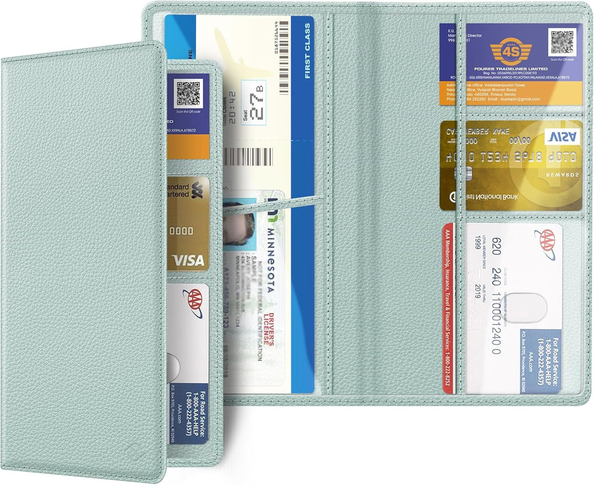 FINPAC Car Registration and Insurance Card Holder, Vehicle Glove Box Card Organizer Wallet Automobile Accessories for License
