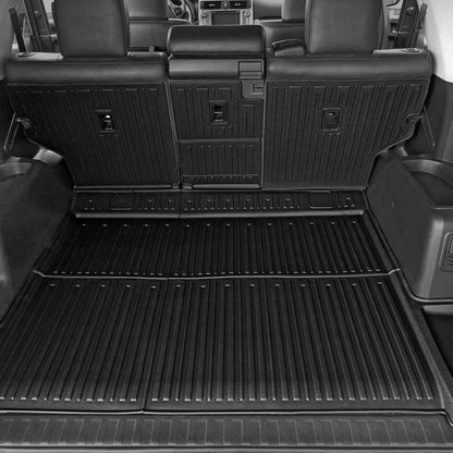 Floor Mats for Toyota Sienna 2021-2026, All Weather Floor Mats Lower Trunk Cargo Liner Accessories, Full Coverage Set (Fit 8-Seat with Spare Tire)