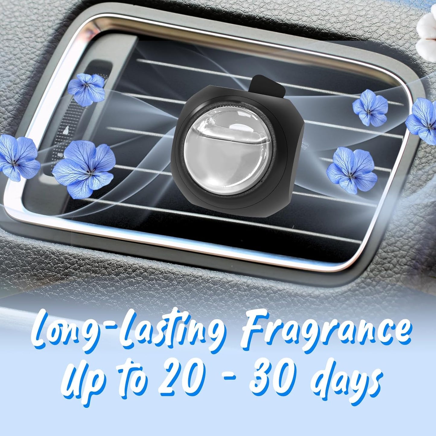 DRIVEJOY Car Air Freshener Vent Clips, 8 PK, 6 Ocean, 2 New Car Scent, Long Lasting Air Fresheners for Men & Women, Up to 240 Days, Odor Eliminator