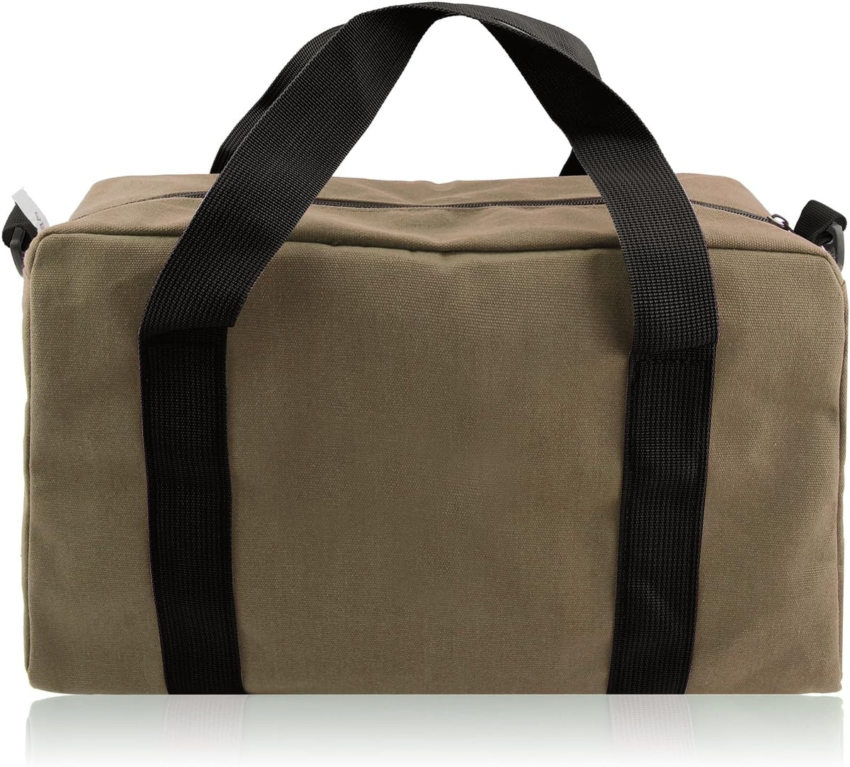 Small Tool Bag,Close Top Wide Mouth Tool Organizer Bag,Large Capacity Tool Bags for Men,Canvas Tool Storage Bag for Storage Handbag for Screwdrivers,Wrench,Pliers Hand Tools (black, 12 Inch)