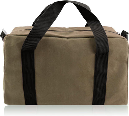 Small Tool Bag,Close Top Wide Mouth Tool Organizer Bag,Large Capacity Tool Bags for Men,Canvas Tool Storage Bag for Storage Handbag for Screwdrivers,Wrench,Pliers Hand Tools (black, 12 Inch)