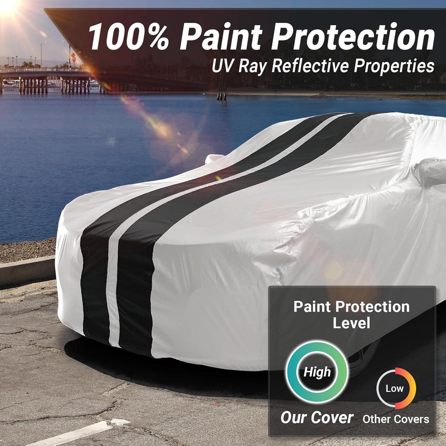 iCarCover Premium Car Cover for 1990-2017 Lexu s LS400, LS430, LS460 Heavy Duty Waterproof All-Weather Automobiles Custom Fit Indoor Outdoor UV Snow Protection Covers with Straps and Bag - Colors B