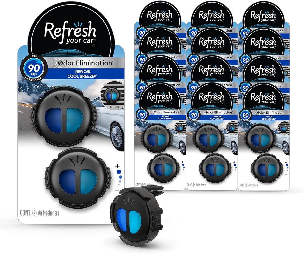 Refresh Your Car! Air Freshener (Alpine Meadow/Summer Breeze Scent, 2 Pack)