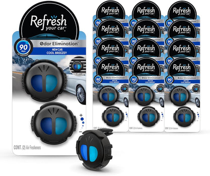 Refresh Your Car! Air Freshener (Alpine Meadow/Summer Breeze Scent, 2 Pack)