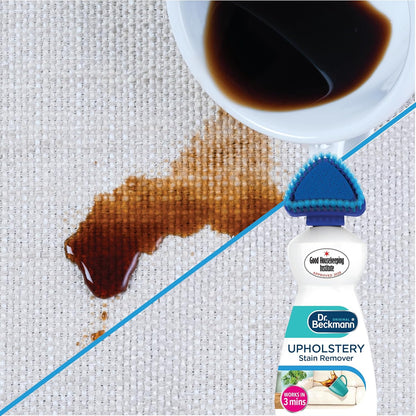 Dr. Beckmann Upholstery Stain Remover | Removes Even Stubborn Stains and odours from Sofas, car Seats etc. | Incl. applicator Brush | 400 ml