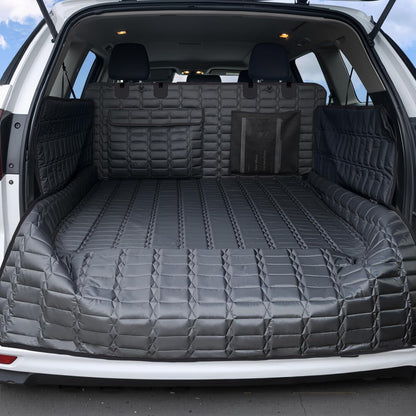 Reliadura SUV Cargo Liner for Dogs, Waterproof Dog Trunk Cover with Bumper Flap Protector, Pet Cargo Mat for SUVs Sedans Vans, Non-Slip Scratchproof Dog Seat Cover, Large Size Universal Fit