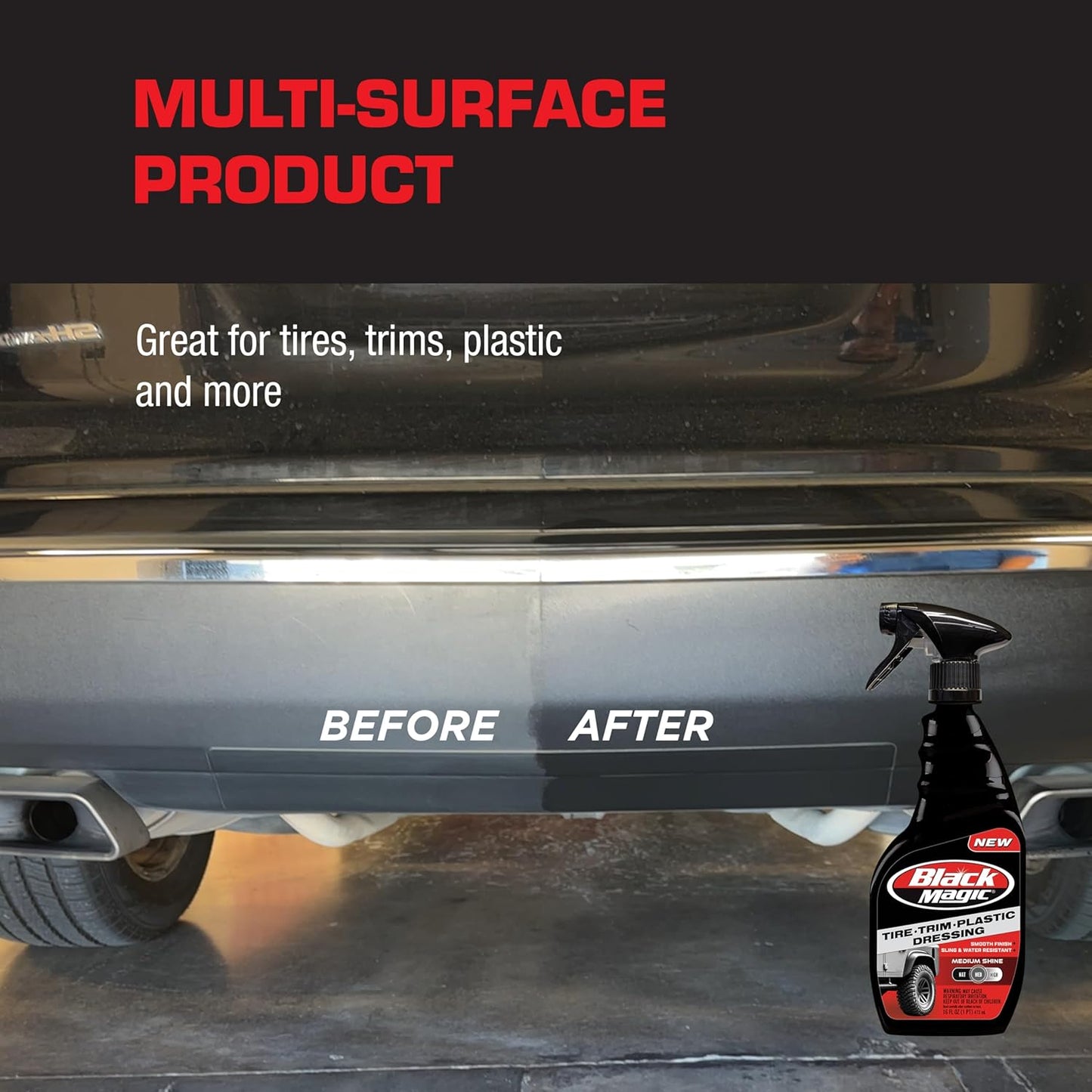 Black Magic 120218 No Scrub All Wheel Cleaner, 23 oz. (Pack of 2) - No Scrubbing Needed, Just Apply, Hose Off and Wipe for Clean Wheels Every Time
