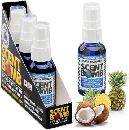 Scent Bomb Air Freshener Spray, Long-Lasting Odor Eliminator - Effective Deodorizer for Home & Car, Fresh Room Spray for Kitchen, Bathroom & Smell Neutralizer - 1 oz Pack of 4, Black Cherry Scent