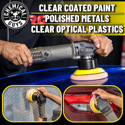 Chemical Guys TORQX Random Orbital Polisher, Pads, Polishes, and Compounds Kit - Car Polishing Kit Safe for Trucks, SUVs, Motorcycles, and More, 700W Motor, 8mm Orbit, 9-Piece Set