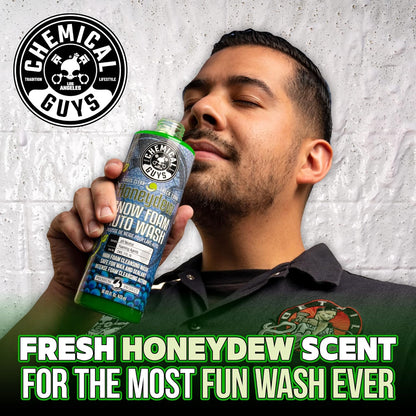 Chemical Guys Car Wash Soap for Foam Cannon or Bucket, Honeydew Snow Foam Car Wash Soap for Trucks, Motorcycles, RVs & More, Super Suds, Honeydew Scent - 128 oz (1 Gallon)