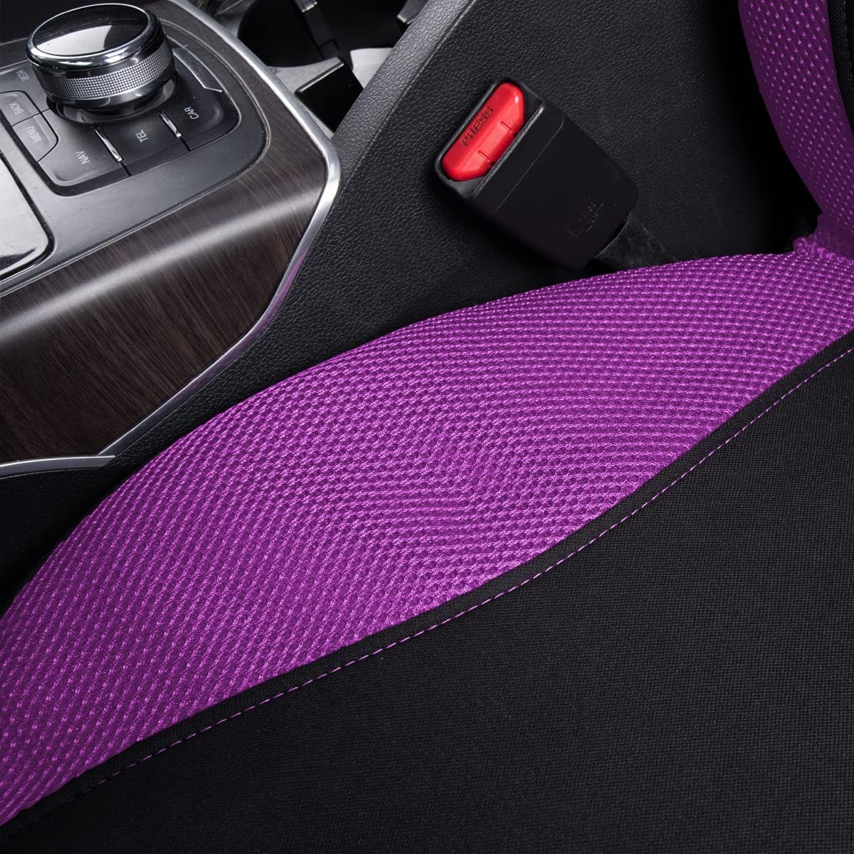 Flying Banner Butterfly car seat Covers ful Set Fashion Universal Lady Woman Female Rear Bench Split Colorized (Pink, 2 Fronts - Lace)