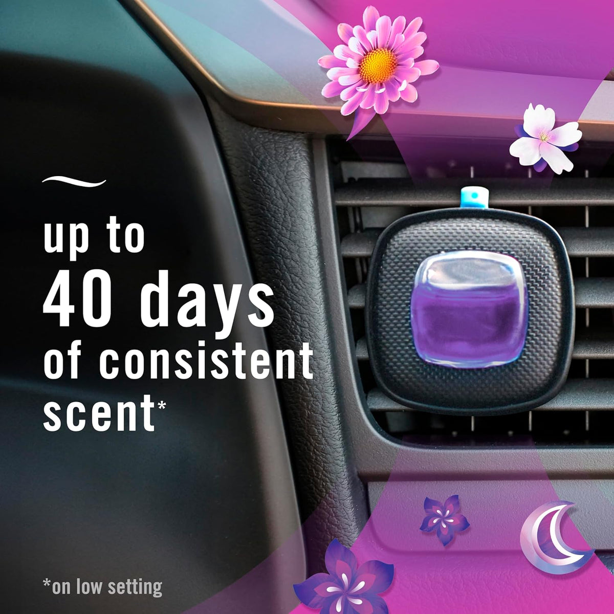 Febreze Car Air Freshener, Odor-Fighting Automotive Vent Clip, Gain Original Scent, 3 Count