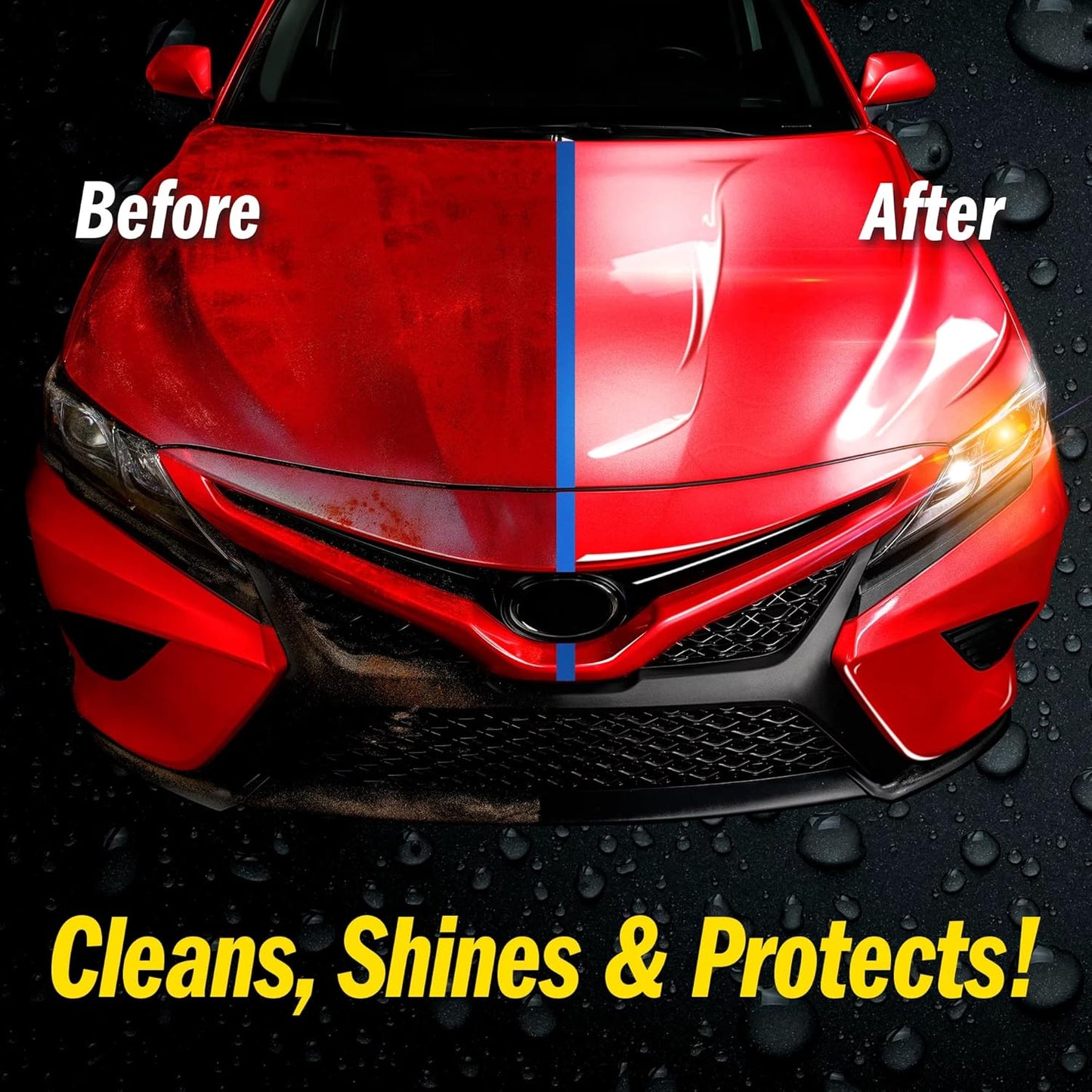 SHINE ARMOR Fortify Quick Coat: 3-in-1 Waterless Car Wash Spray with Ceramic Coating - Car Wax, Paint Protector, and Cleaner for Trucks, Bikes and SUVs, Made in USA, 16floz