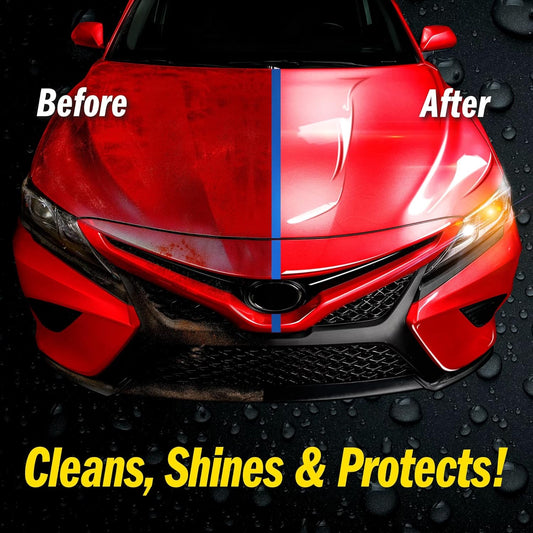 SHINE ARMOR Fortify Quick Coat: 3-in-1 Waterless Car Wash Spray with Ceramic Coating - Car Wax, Paint Protector, and Cleaner for Trucks, Bikes and SUVs, Made in USA, 16floz