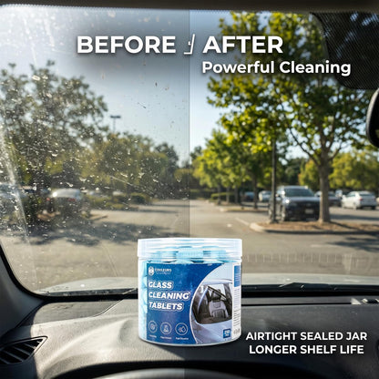 Couleurs Car Windshield Washer Tablets, Washer Fluid Tablets Glass Cleaner Concentrate Windshield Wiper Fluid Car Windshield Cleaner Automotive Glass Cleaner, 200 Pieces, 250 Pieces