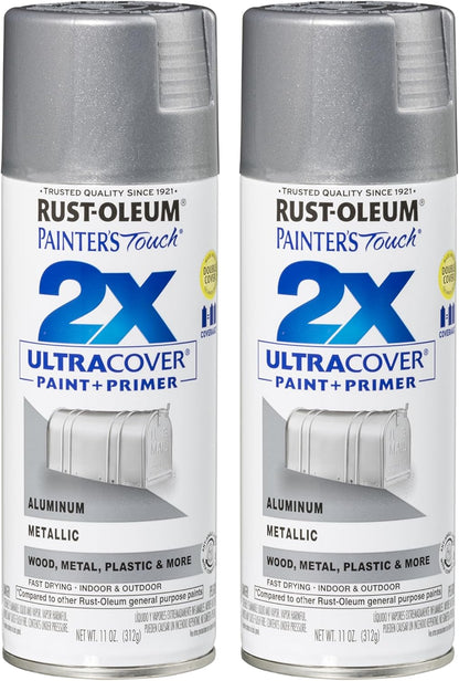 Rust-Oleum 334029 Painter's Touch 2X Ultra Cover Spray Paint, 12 oz, Gloss Clear - Colors C