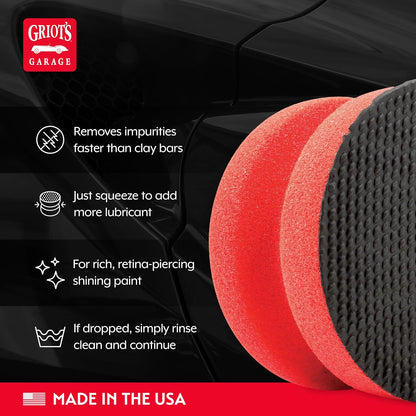 Griot's Garage Brilliant Finish Synthetic Clay for Car Detailing, Creates a Smooth Paint Surface and Lasts Longer Than Traditional Bars, 10691