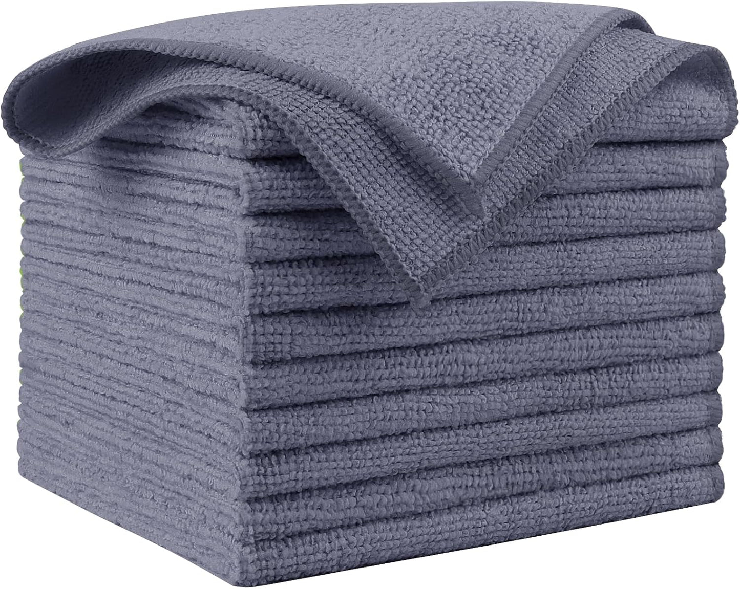 AIDEA Microfiber Cleaning Cloth, 50PK, Microfiber Towels for Cars, Premium Wash Cloths, Dusting Cloth Cleaning Rags, Absorbent Towels for SUVs, House, Kitchen, Window, Cleaning Supplies12×12"
