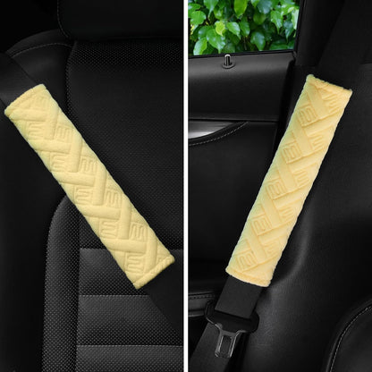 JUSTTOP 2-Pack Universal Car Seat Belt Pads Cover for A More Comfortable Driving, Seat Belt Shoulder Strap Covers Harness Pad for Car Interior Accessories(Black)