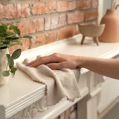 S&T INC. 50 Pack Microfiber Cleaning Cloth with Box, Bulk Towels for Home, Reusable Microfiber Towels for Cars, Cleaning Rags, White, 190gsm, 11.8 Inches x 11.8 Inches, 50 Count