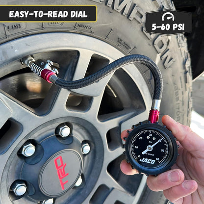JACO ElitePro-X Tire Pressure Gauge with Lightning Chuck (100 PSI)