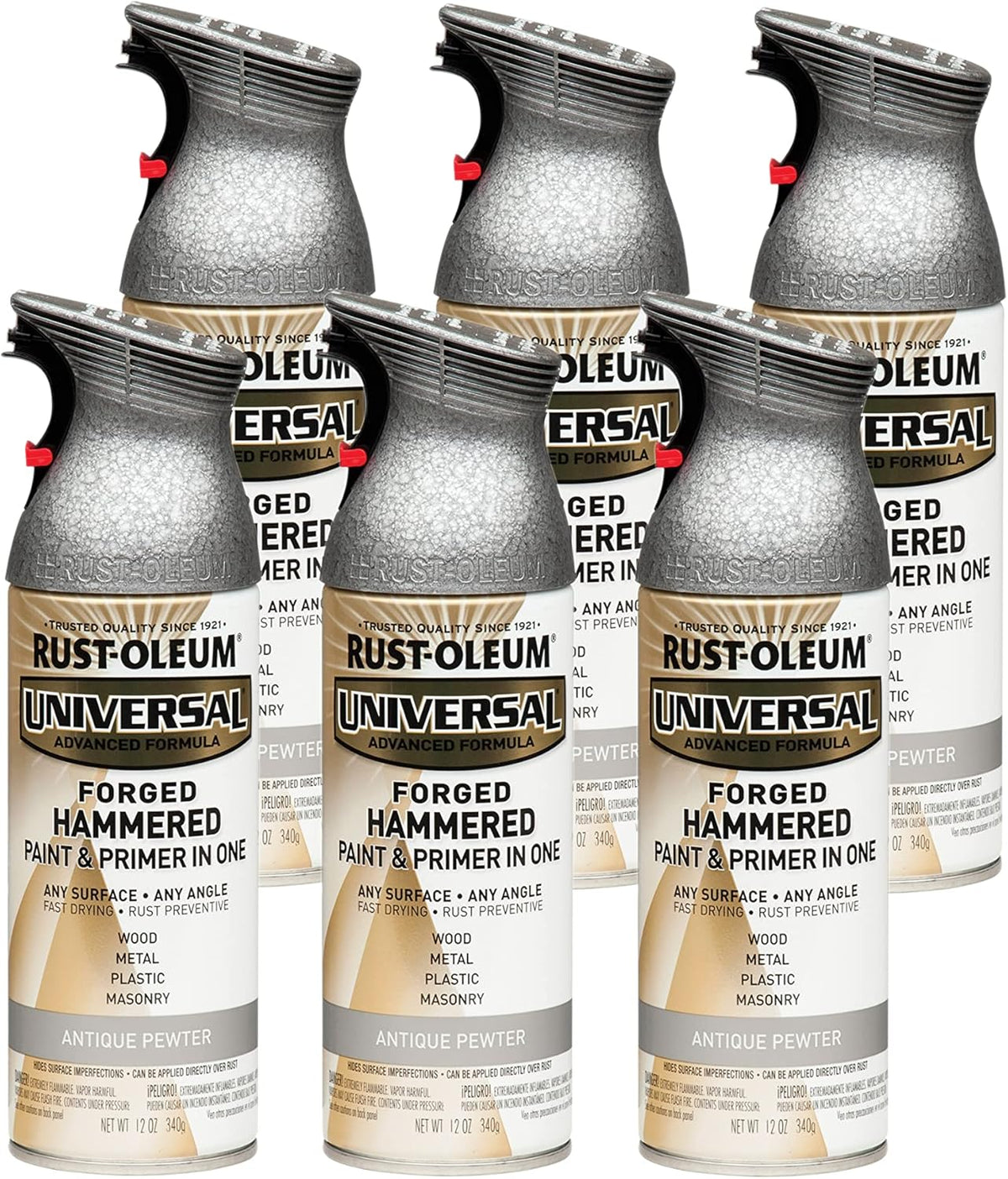 Rust-Oleum 302151 Universal All Surface Clear Topcoat Spray, 11 oz, Dead Flat Clear - Colors B