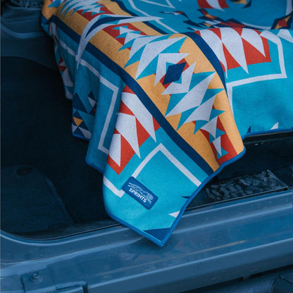 Sprints Athletic Running Towel, Full-Sized, Car Seat Cover - Performance Microfiber (Garden of Races Past)
