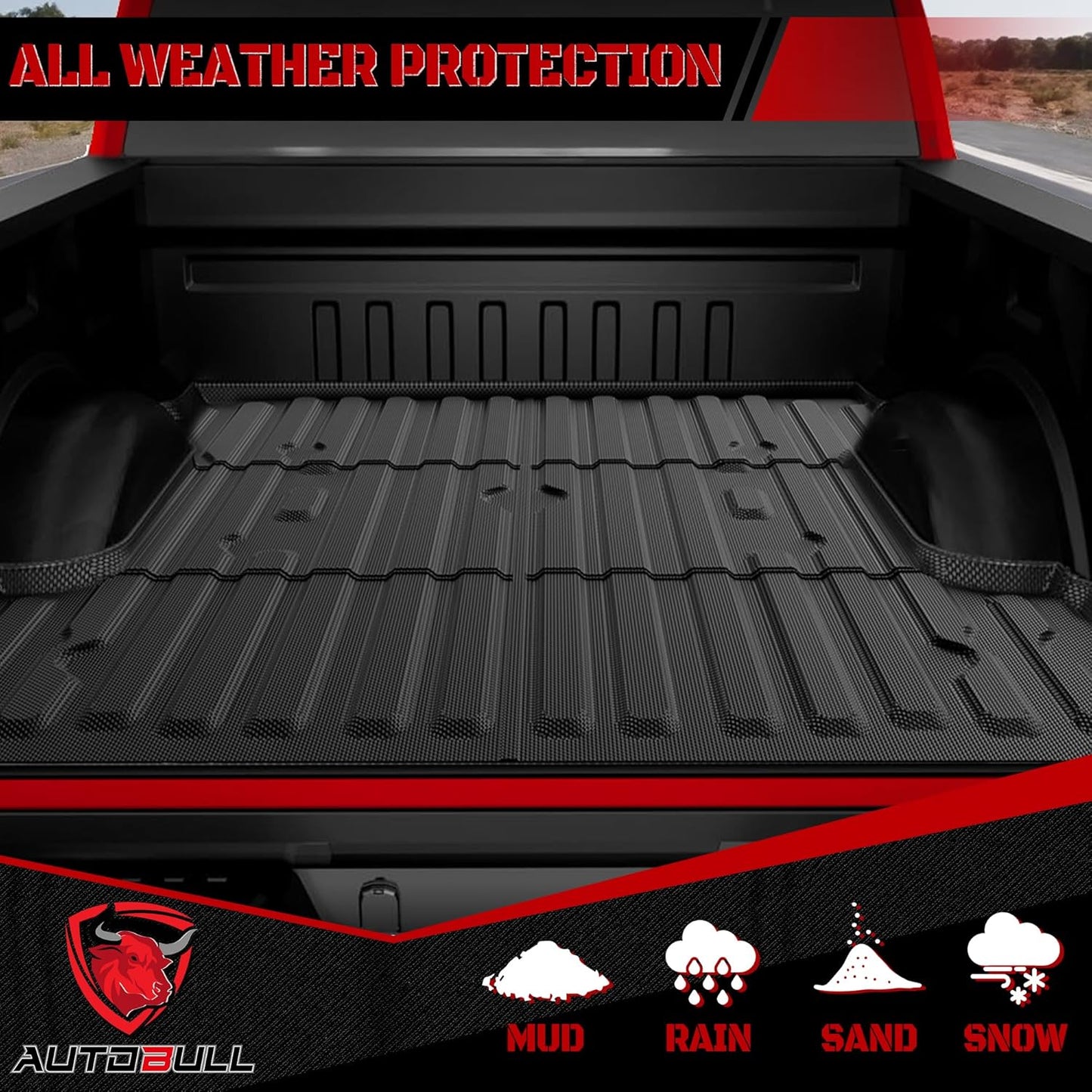 Cargo Liner Compatible with 2015-2024 Ford Edge Cargo Mat，All Weather Protection Trunk Liner Rear Trunk mat，Black