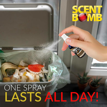 Scent Bomb Air Freshener Spray, Long-Lasting Odor Eliminator - Effective Deodorizer for Home & Car, Fresh Room Spray for Kitchen, Bathroom & Smell Neutralizer - 1 oz Pack of 4, Black Cherry Scent
