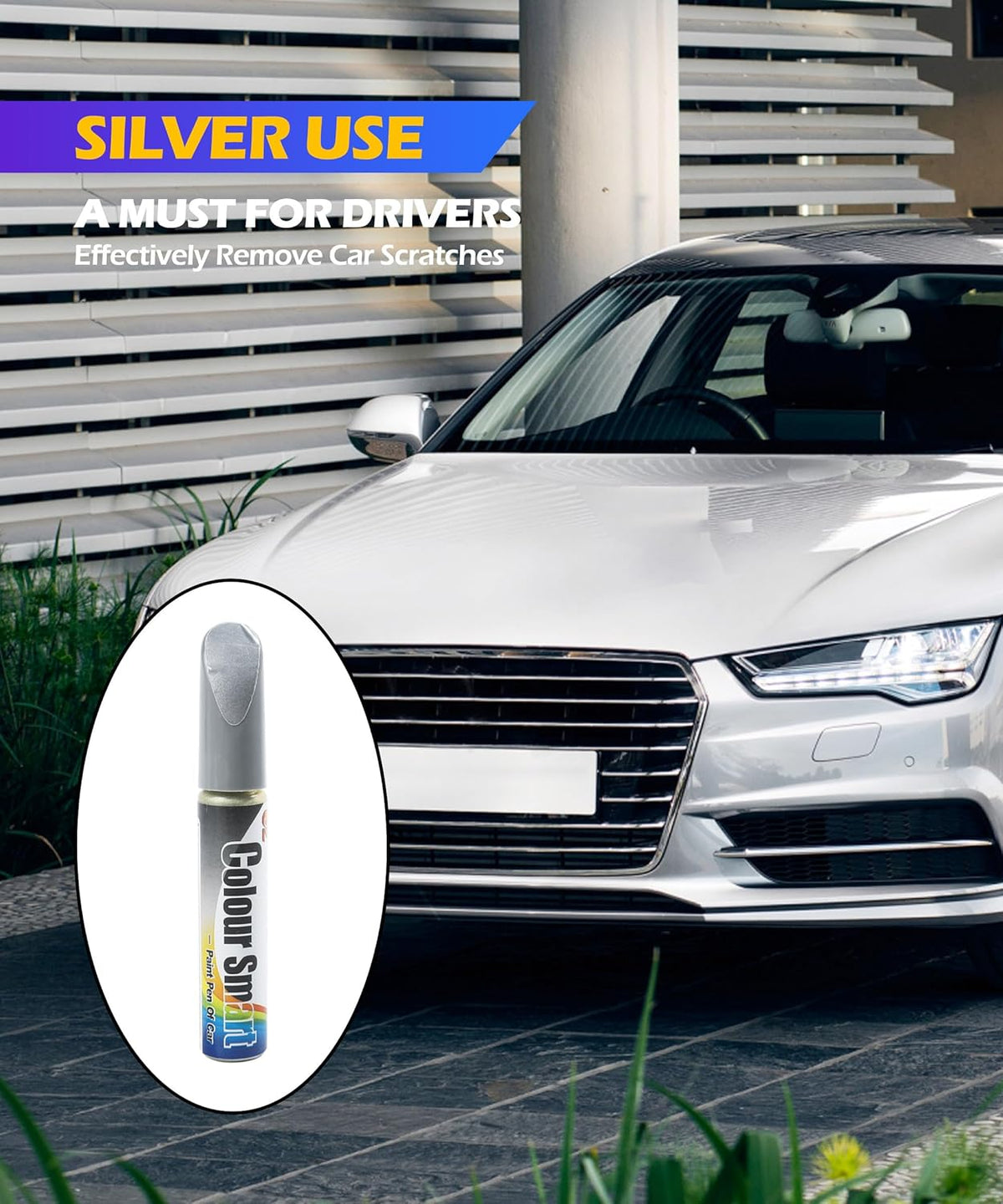 SCUARI Touch Up Paint Pen,Car Paint Pen,Car Paint Scratch Repair,Car Accessories Car Scratch Remover Pen,Car Touch Up Paint,Car Paint Scratch Repair,Paint Pen for Cars Paint Scratch Repair (Black)