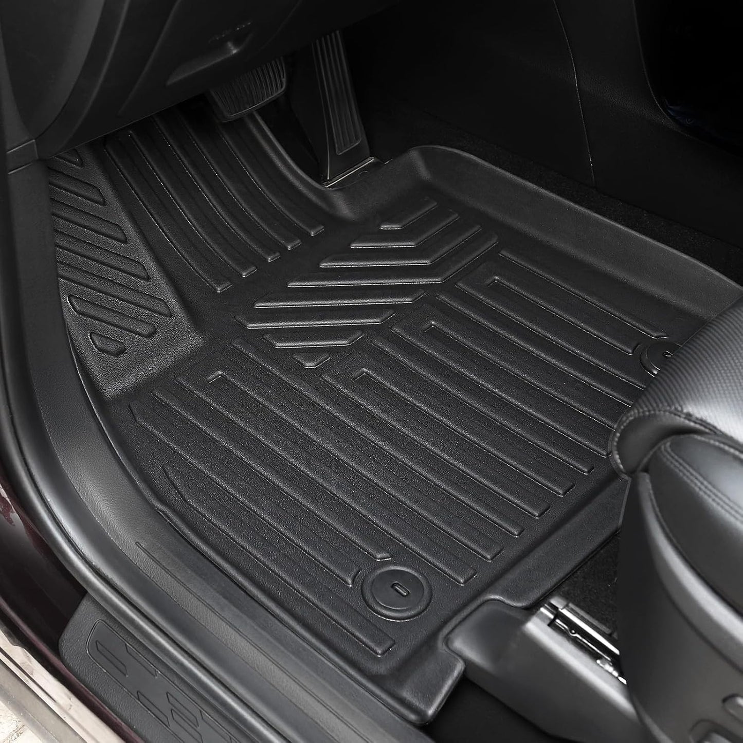 Floor Mats for Hyundai Elantra Gas 2021-2026, All Weather Floor Mats Trunk Cargo Liner and Door Sill Guards Accessories, Full Coverage Set (Not fit Hybrid Models)