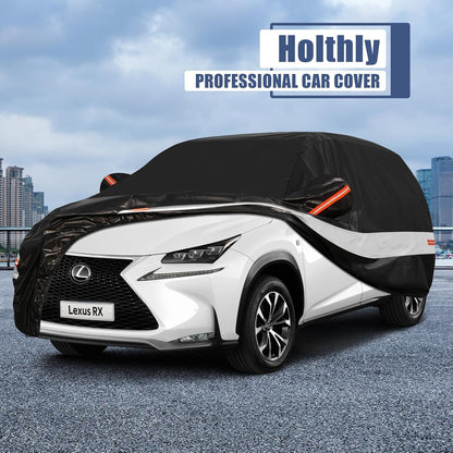 10 Layers Car Cover Custom Fit for Mercedes Benz C Class C250 C300 C43 C63 (1993-2026), Waterproof All Weather for Automobiles, Outdoor Full Cover Sun Dust Rain Protection with Cotton. Black - Colors C