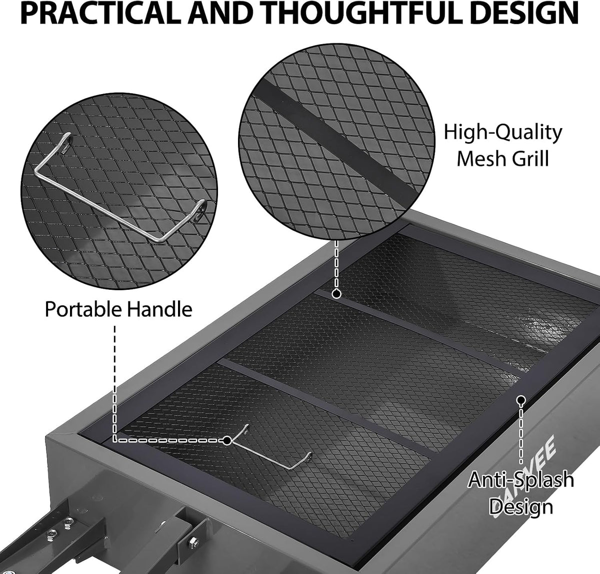 Garvee 20 gal Oil Drain Pan Oil Drain Tank, 76 L Low Profile Oil Drain Pan, Large Capacity Oil Change Pan with Manual Pump & T Foldable Hand and Wheels, 8 ft Hose Oil Drain Cart for Car, SUV, Trucks