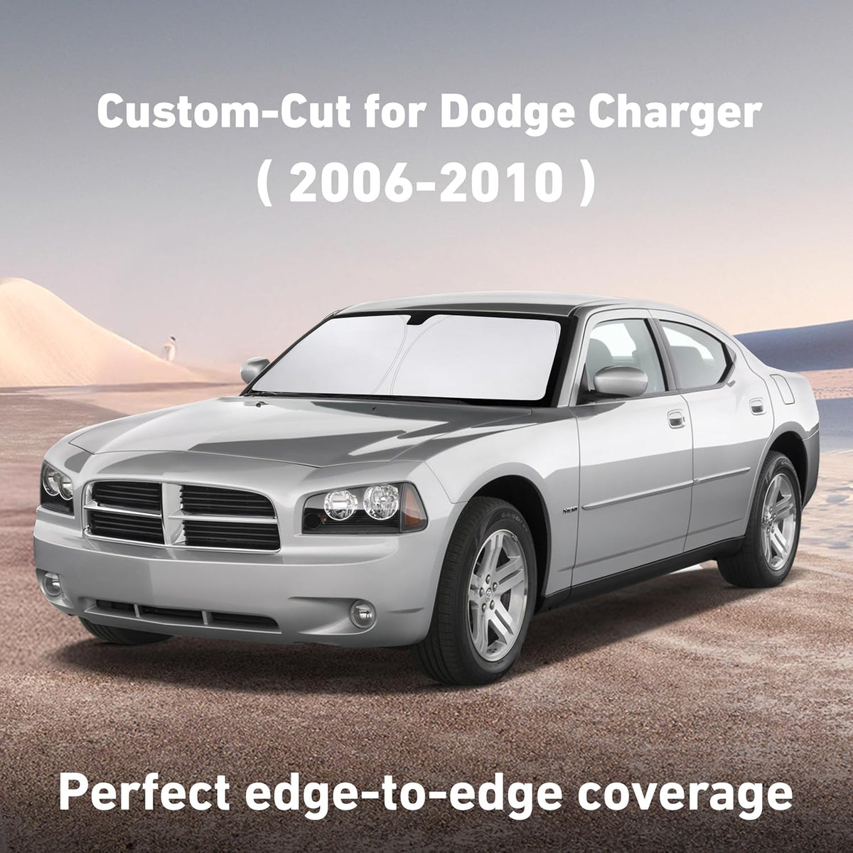 EcoNour Car Windshield Sun Shade | 2025 Upgraded Innovative No-Light-Pass Technology for Maximum Coverage | Foldable Sun Shade Keeps Your Vehicle Cool | Must-Have Car Accessories | Small (59" x 29") - Colors F