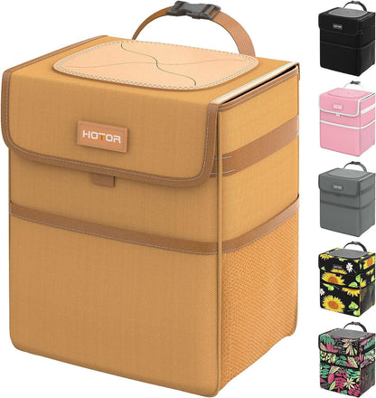 HOTOR Car Trash Can - Leak-Proof Car Organizer and Storage Bag for The Back/Front/Console of Any Cars,Sedans, SUVs & Trucks Easy-to-Install Car Accessory Interior