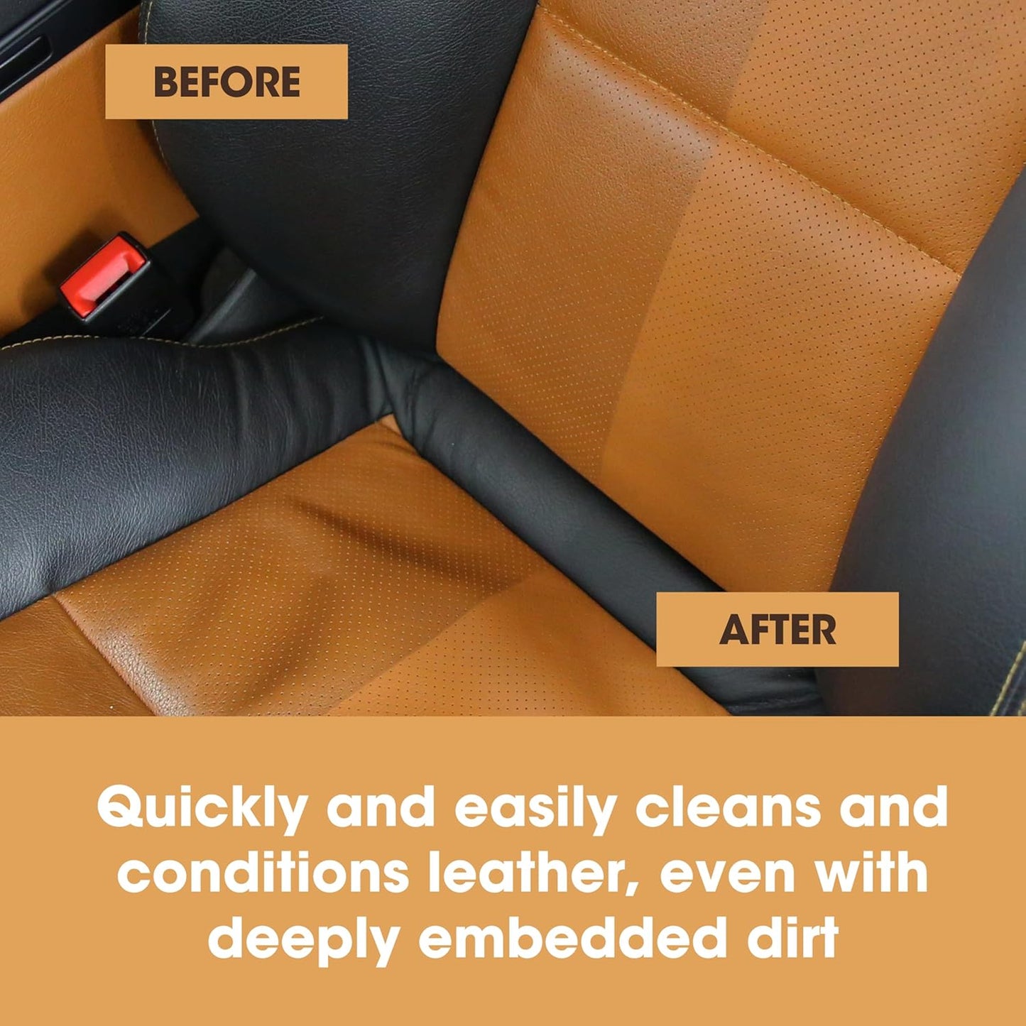 Furniture Clinic Leather Cleaning Wipes | 80 Count | 4-in-1 Clean, Nourish, Condition, & Restore Leather & Vinyl Furniture, Handbags, Jackets, Car Seats, Interiors & More | Residue & Streak-Free